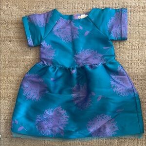 Teal and Purple Floral Dress